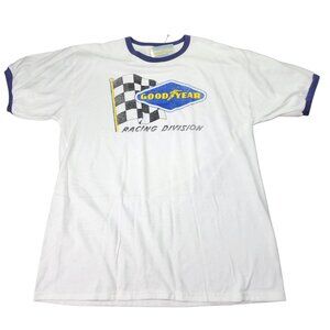 Goodyear Racing Division Ringer Style T-Shirt Size XL New With Tag